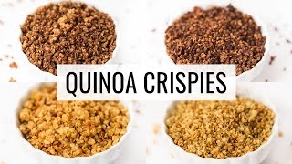 HOW TO MAKE QUINOA CRISPIES  4 different ways [upl. by Anivahs]