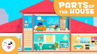 House Vocabulary  Learning the Parts of the Home for kids [upl. by Enineg]