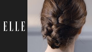 Comment faire une tresse indienne ┃ELLE Coiffure [upl. by Ahsatak]