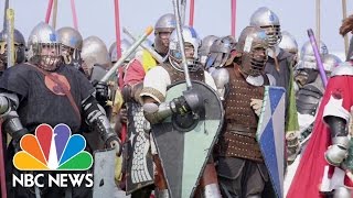 For Glory amp Honor Medieval Reenactors Go To Battle  Originals  NBC News [upl. by Jacobba36]