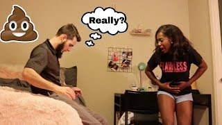 I POOPED MY PANTS PRANK ON BOYFRIEND [upl. by Crissie963]