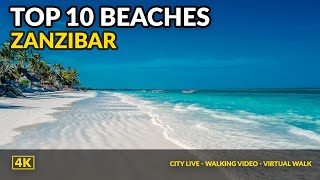 Zanzibar Best Beaches Tanzania Drone 4K [upl. by Siravaj]