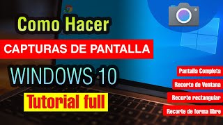 Cómo hacer una Captura de Pantalla en pc Windows 10 [upl. by Enyrehtak]