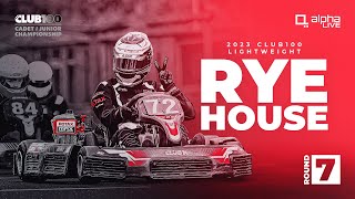 CLUB100 Cadet amp Junior Lightweight Championship Round 7  Rye House [upl. by Aicerg]