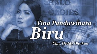 Vina Panduwinata  Biru Lyric Video [upl. by Adiell]