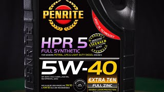 Penrite HPR 5 5W40 Engine Oil [upl. by Trammel]