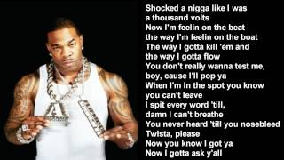 Can You Keep Up  Busta Rhymes ft Twista Lyrics [upl. by Sucam874]