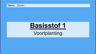 VMBO 4  Voortplanting en ontwikkeling  Basisstof 1 Voortplanting [upl. by Selrac421]