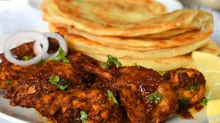 Lacha Paratha Aur Garlic Chicken Roast Recipe by Lively Cooking [upl. by Kcirederf166]