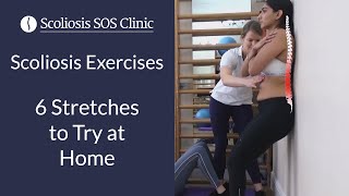 Scoliosis Exercises  6 Stretches to Try at Home [upl. by Derfliw]