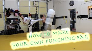 How to make a free standing punching bag [upl. by Essilrahc]