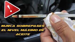 🚫NUNCA rebases el NIVEL MÁXIMO DE ACEITE en tu motor 🚗 [upl. by Flo332]