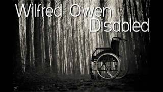 Wilfred Owen  Disabled poetry reading [upl. by Ihc]