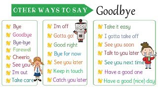 22 Super Useful Ways to Say quotGoodbyequot in English  How to Say Goodbye Differently [upl. by Onidranreb452]