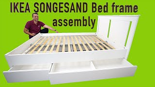 Ikea SONGESAND bed frame assembly instructions [upl. by Brookhouse104]