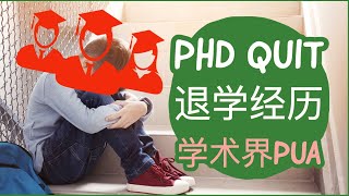 42 学术界的PUA如何应对？PhD Quit退学的经历分享 [upl. by Nylarat]