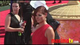 Debra Messing at 2009 PRIMETIME EMMY AWARDS [upl. by Cade]