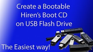 Create A Bootable Hiren’s Boot CD on USB Flash Drive 2020 Easy version [upl. by Thornburg]