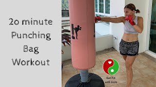 20 Minute Punching Bag Workout For A Total Body Workout [upl. by Nosemaj148]