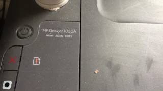 How To Install HP Deskjet 1050A Inks [upl. by Arvo]