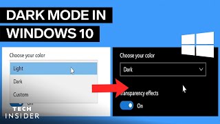 How To Enable Dark Mode In Windows 10 [upl. by Ilajna]