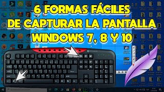 💻 Cómo Hacer CAPTURA DE PANTALLA en PC  6 Formas para Hacer SCREENSHOT en PC  Windows 7 8 y 10 ✅ [upl. by Ardnalak]