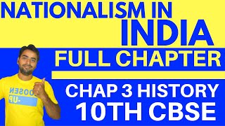 NATIONALISM IN INDIA FULL CHAPTER  CLASS 10 CBSE HISTORY [upl. by Hennessey]