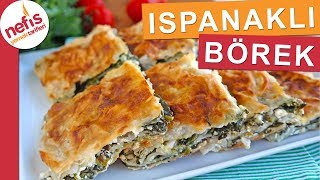 Sodalı Ispanaklı Tepsi Böreği  En pratik ıspanaklı börek yapımı [upl. by Yesdnil]