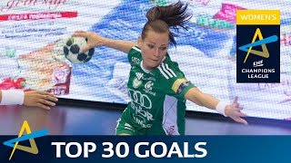 Top 30 goals of the 201617 Womens EHF Champions League [upl. by Eilrak]