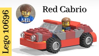 Lego classic 10696  Red Cabrio Car  DIY instruction  building ideas [upl. by Yusuk5]