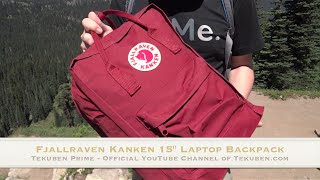 Review Fjallraven Kanken 15quot Laptop Backpack  Tekubencom [upl. by Savill866]