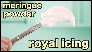 Meringue Powder Royal Icing  Simple Recipe [upl. by Mraz35]