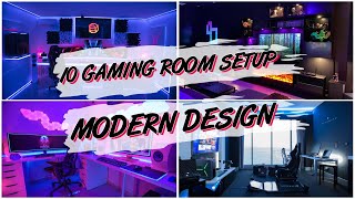 10 GAMING ROOM SETUP MODERN DESIGN [upl. by Marian]