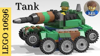 Lego classic 10696  Tank  DIY instruction  building ideas [upl. by Nylirrej]