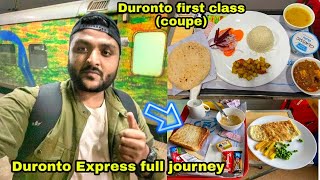 Duronto Express First class food Review  Mumbai to kolkata  Indian Railways [upl. by Elleinnod]