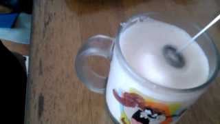 Aerolatte Review Frothing Cold Milk In Under 1 Minute [upl. by Dnallor]