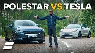 Polestar 2 Vs Tesla Model 3 Electric Car SHOWDOWN  4K [upl. by Pierre578]