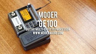 MOOER GE100 Guitar MultiEffects Processor [upl. by Hsu794]