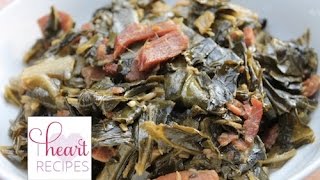 How to cook Southern Collard Greens  Recipe  I Heart Recipes [upl. by Jarita]