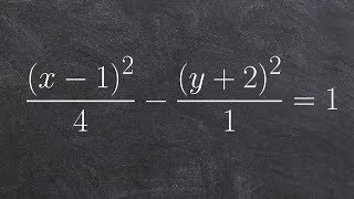 Finding the vertices foci and asymptotes of a hyperbola [upl. by Asuncion]