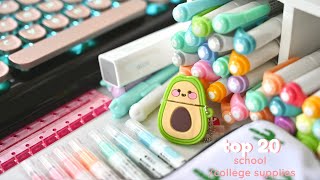 Top 20 school supplies you didn’t know you needed ✨🥑 [upl. by Maddeu]