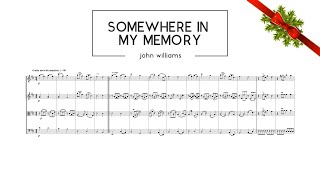 SOMEWHERE IN MY MEMORY  John Williams from quotHome Alonequot  String Quartet Sheet Music [upl. by Baer]