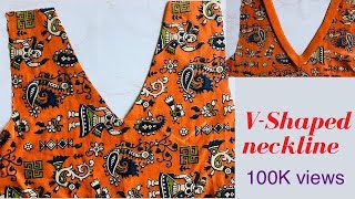 V Shaped Neckline DIY  MyFashionBook VshapedNeckline [upl. by Folsom]