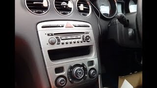 Peugeot 308 2007  2013 simple radio removal amp refit guide with part numbers [upl. by Eelano99]